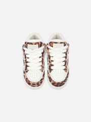 StarryClimb Leopard Print Patchwork Skate Shoes [Recommended By @regi._.mac]