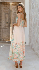 Nellie Midi Dress - Aurora Print