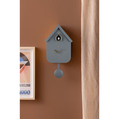 Karlsson wandklok Solo Color Cuckoo - grijs - 8.5x21.5x41cm