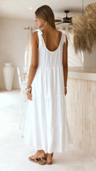 Jaliyah Midi Dress - White