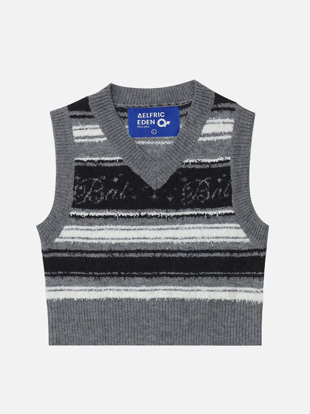 Aelfric Eden Stripe Jacquard Sweater Vest