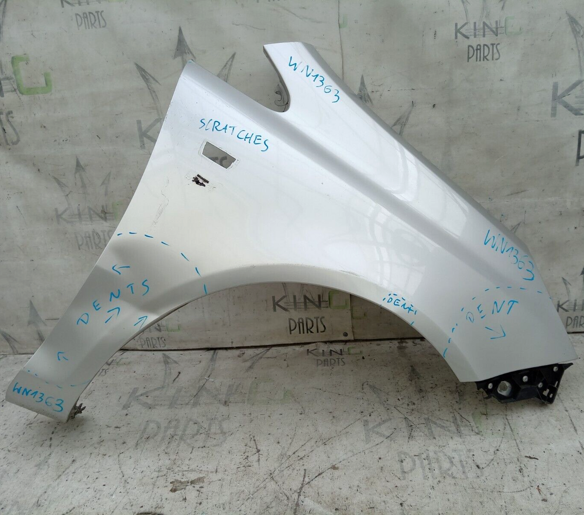 VAUXHALL CORSA D 2007-20-14 FRONT FENDER WING PANEL RIGHT DRIVER SIDE #WN1363