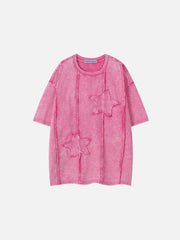 Aelfric Eden Applique Embroidery Star Washed Tee