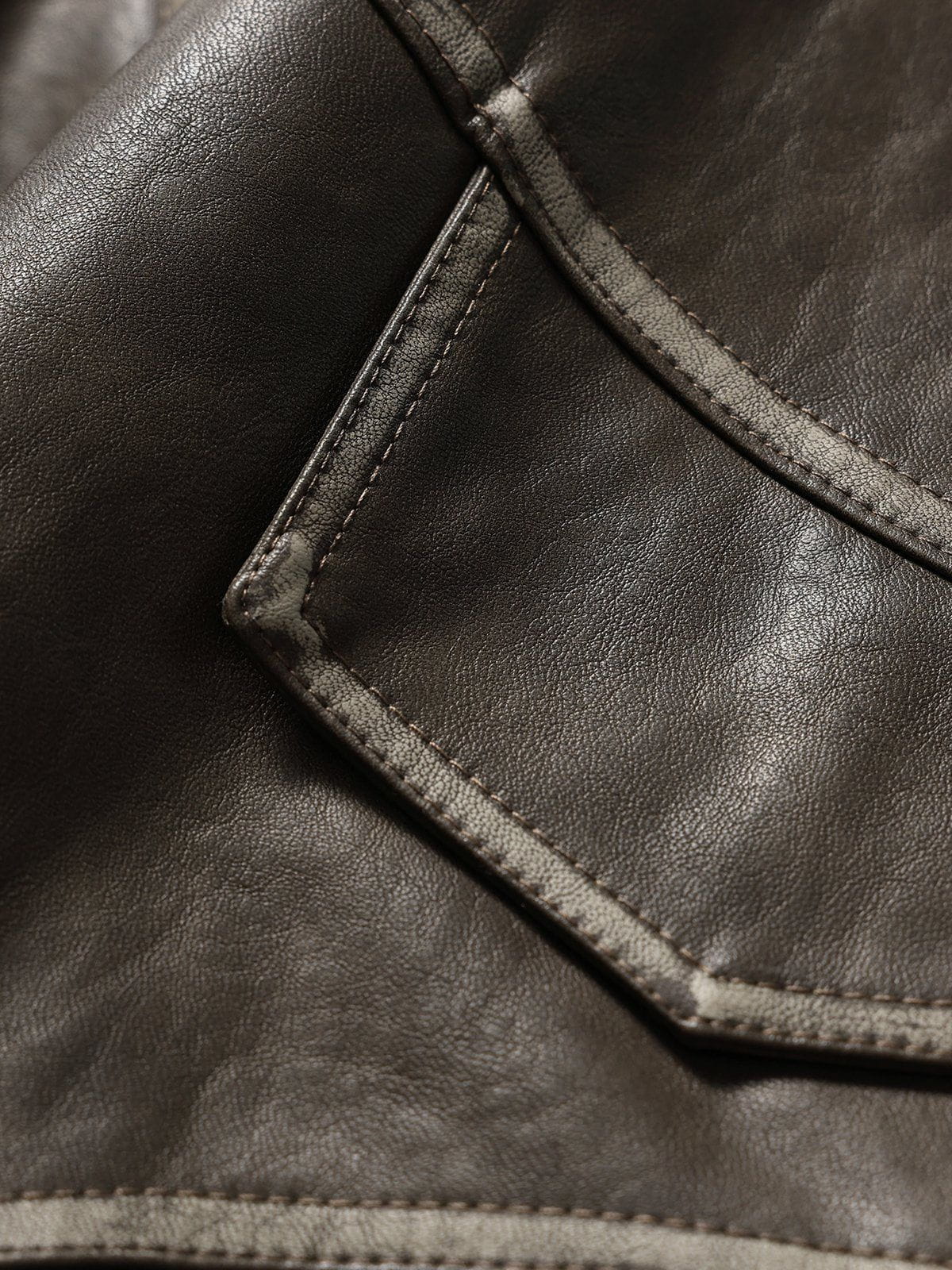 Aelfric Eden Pocket Patchwork Faux Leather Jacket