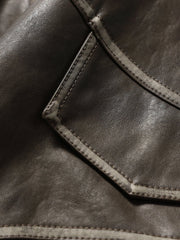 Aelfric Eden Pocket Patchwork Faux Leather Jacket