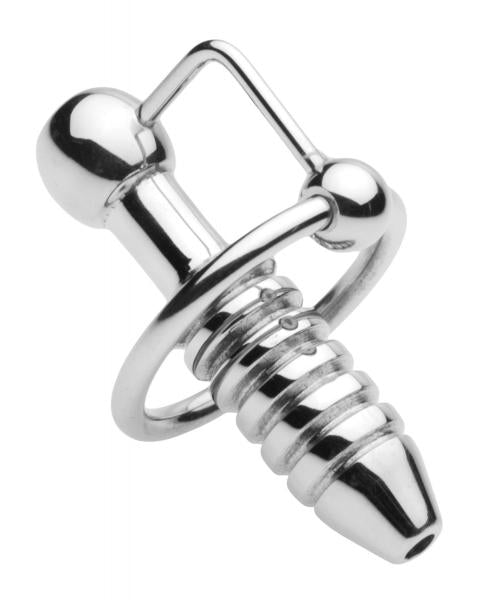 Xl Ribbed Urethral Sound With Hollow Core