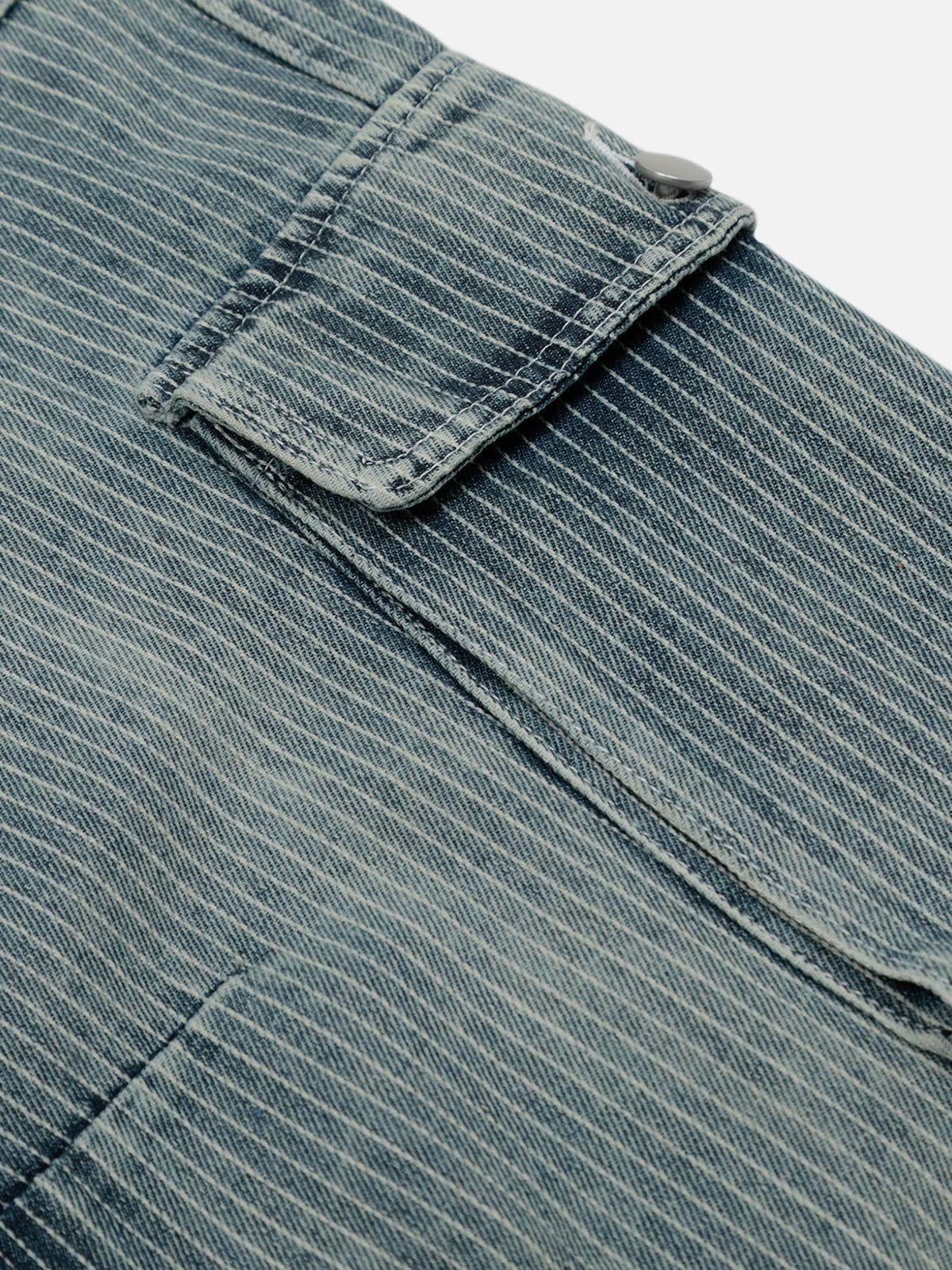 Aelfric Eden Stripe Multi Pocket Loose Jeans