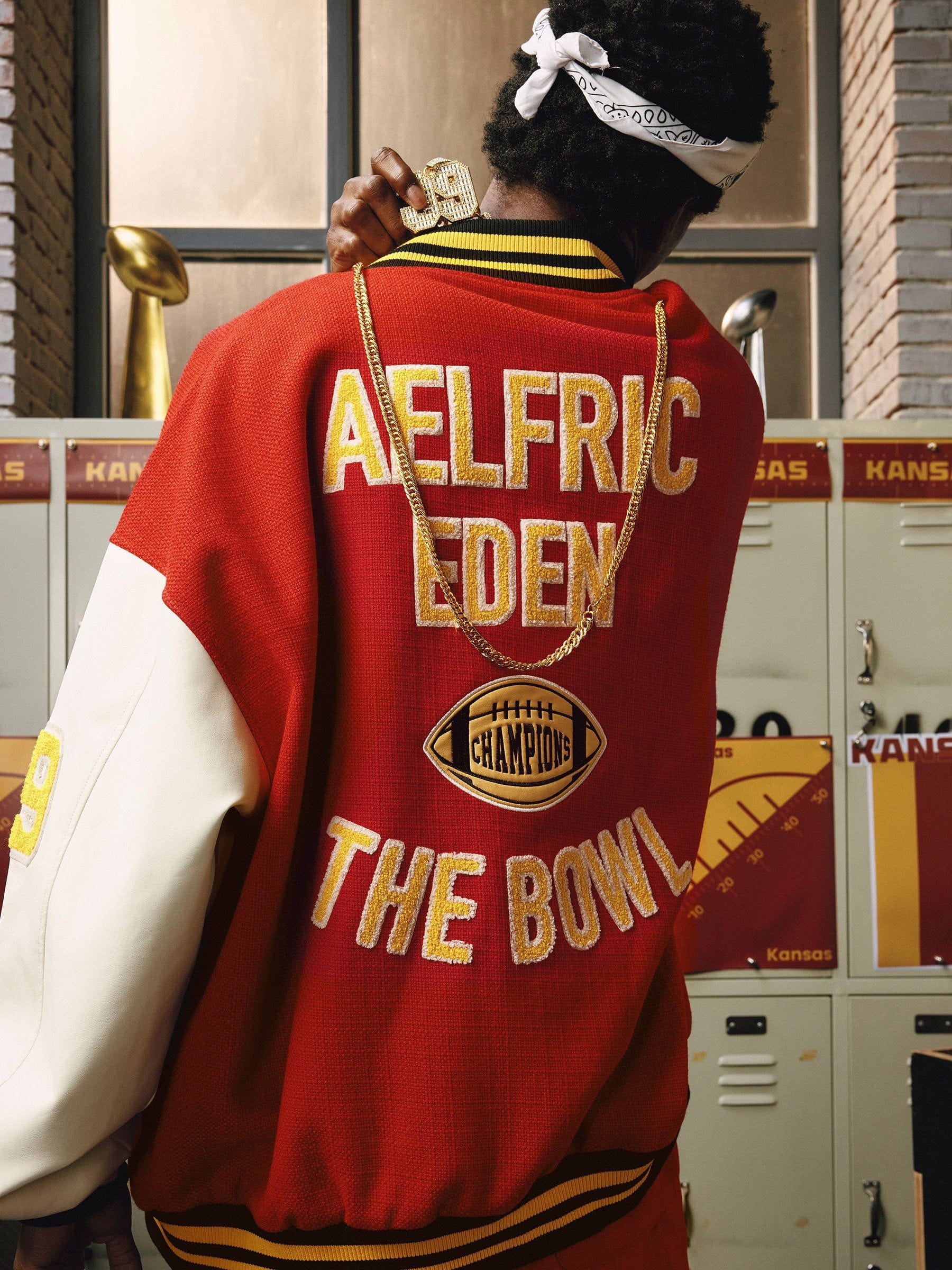 Aelfric Eden The Bowl Color Blocking Varsity Jacket