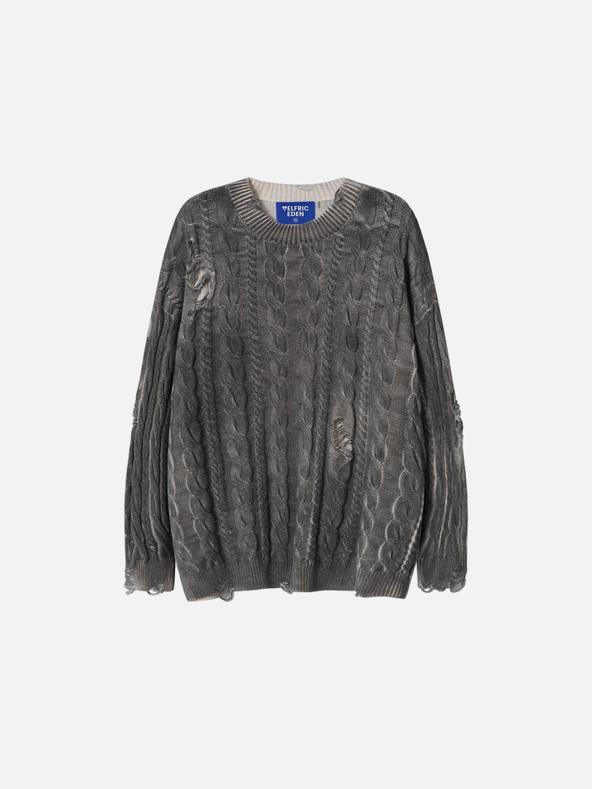 Aelfric Eden Gardient Distressed Sweater