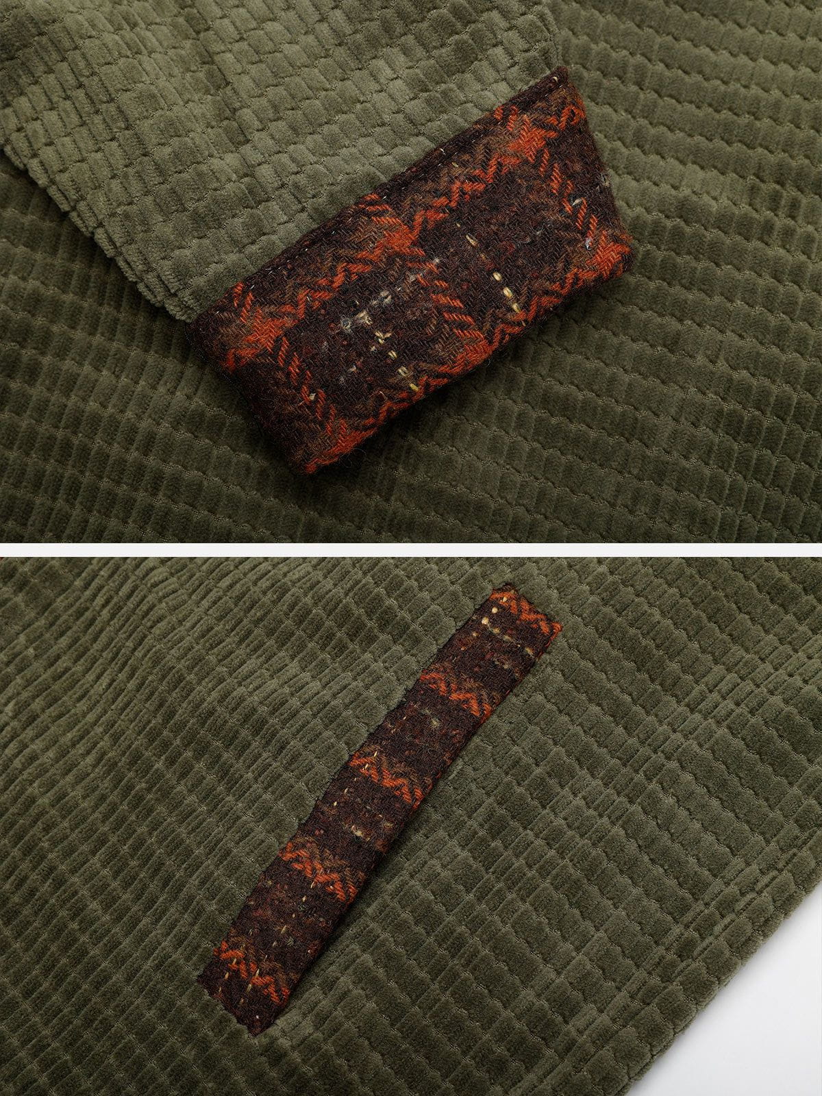 Aelfric Eden Corduroy Plaid Fake Two Jacket