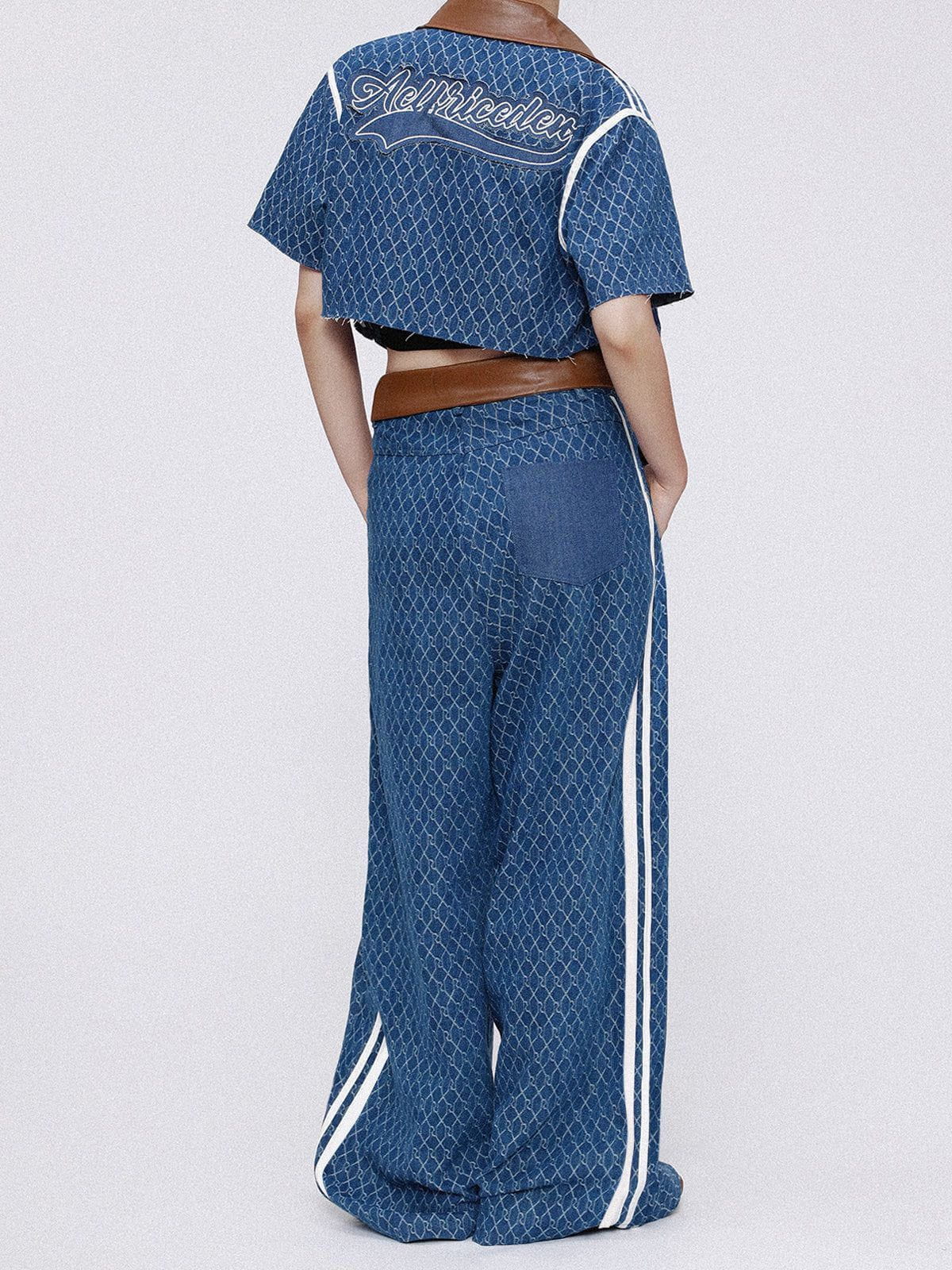 Aelfric Eden Vintage Denim Jacquard Baggy Jeans