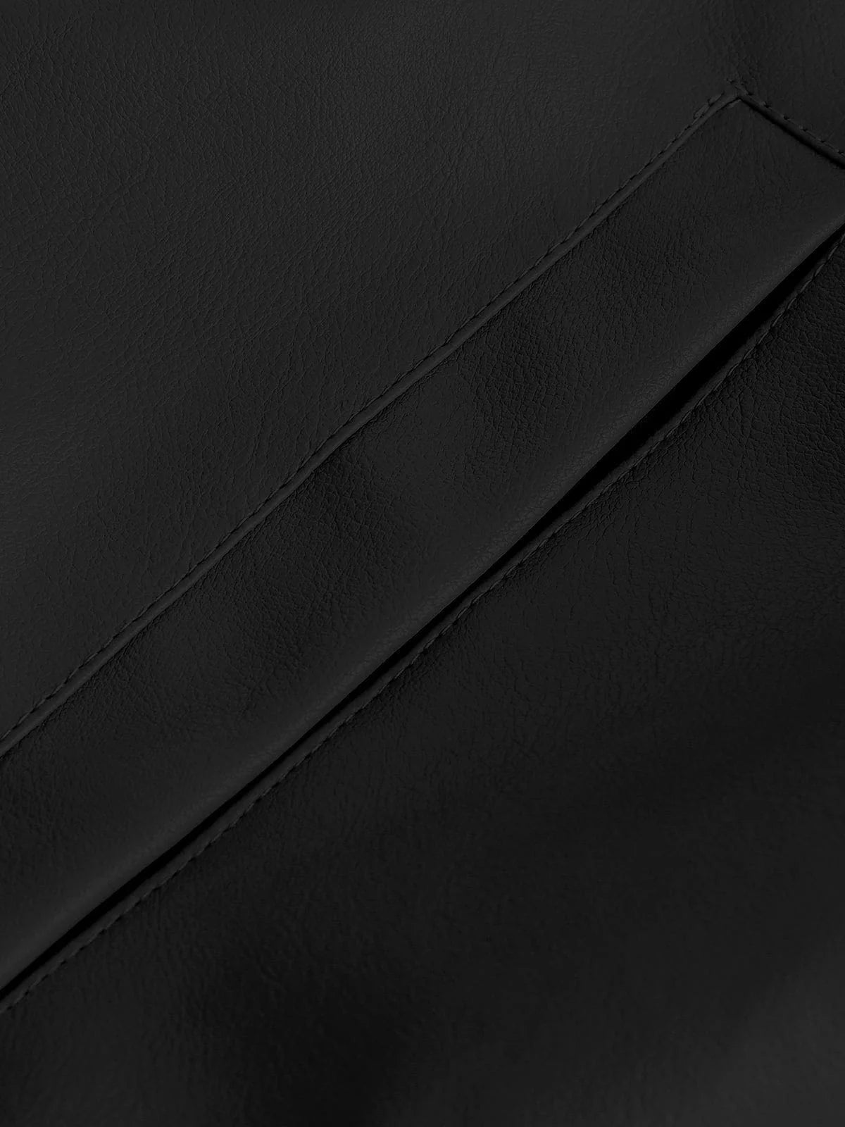 Aelfric Eden Solid Essential Faux Leather Jacket