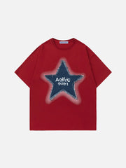 Aelfric Eden Applique Embroidery Star Tee