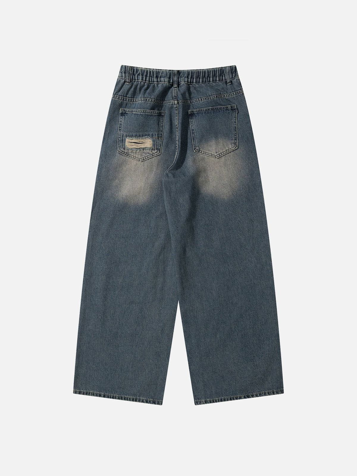 Aelfric Eden Distressed Design Loose Jeans