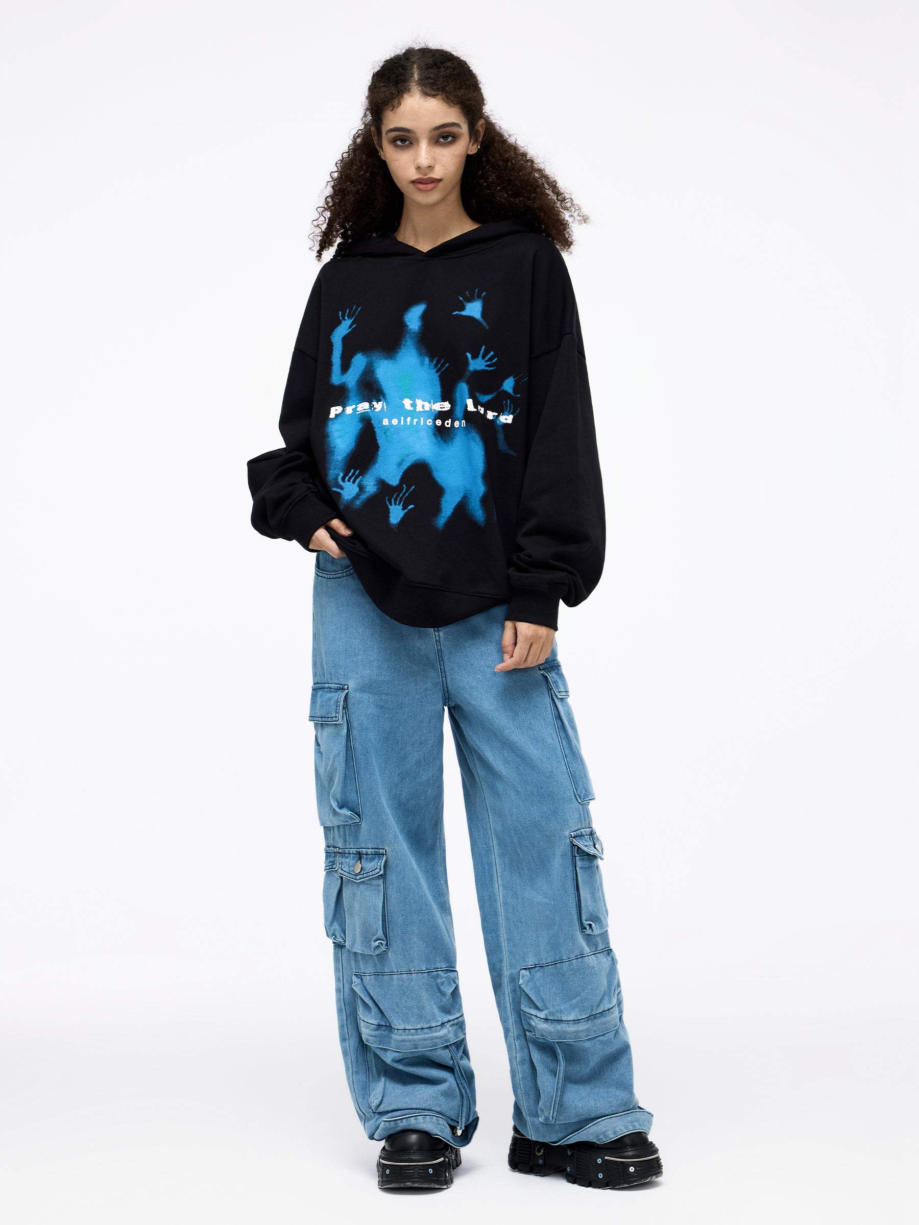 Aelfric Eden Abstraction Shadow Print Hoodie