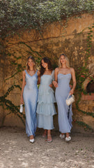 Kiyah Midi Dress - Blue