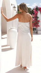 Ramona Strapless Maxi Dress - Oatmeal