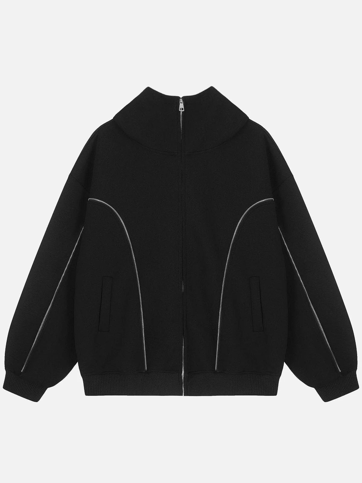Aelfric Eden Zip Up Decoration Hoodie
