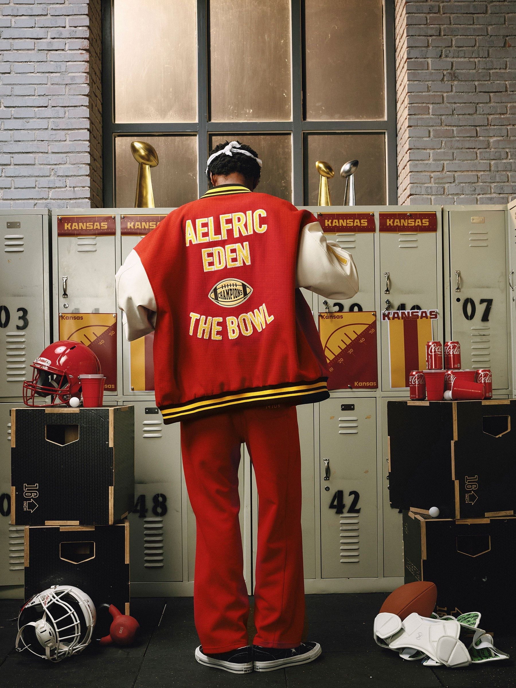 Aelfric Eden The Bowl Color Blocking Varsity Jacket