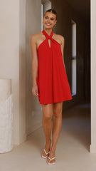 Maja Mini Dress - Red