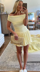 Manalla Mini Dress - Lemon