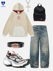 Aelfric Eden Star Applique Embroidery Pullover Hoodie