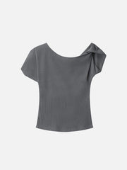 Aelfric Eden Number Print Off-The-Shoulder Tee