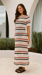 Laylani Maxi Dress - Natural Stripe