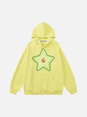 Aelfric Eden Avocado Star Print Hoodie