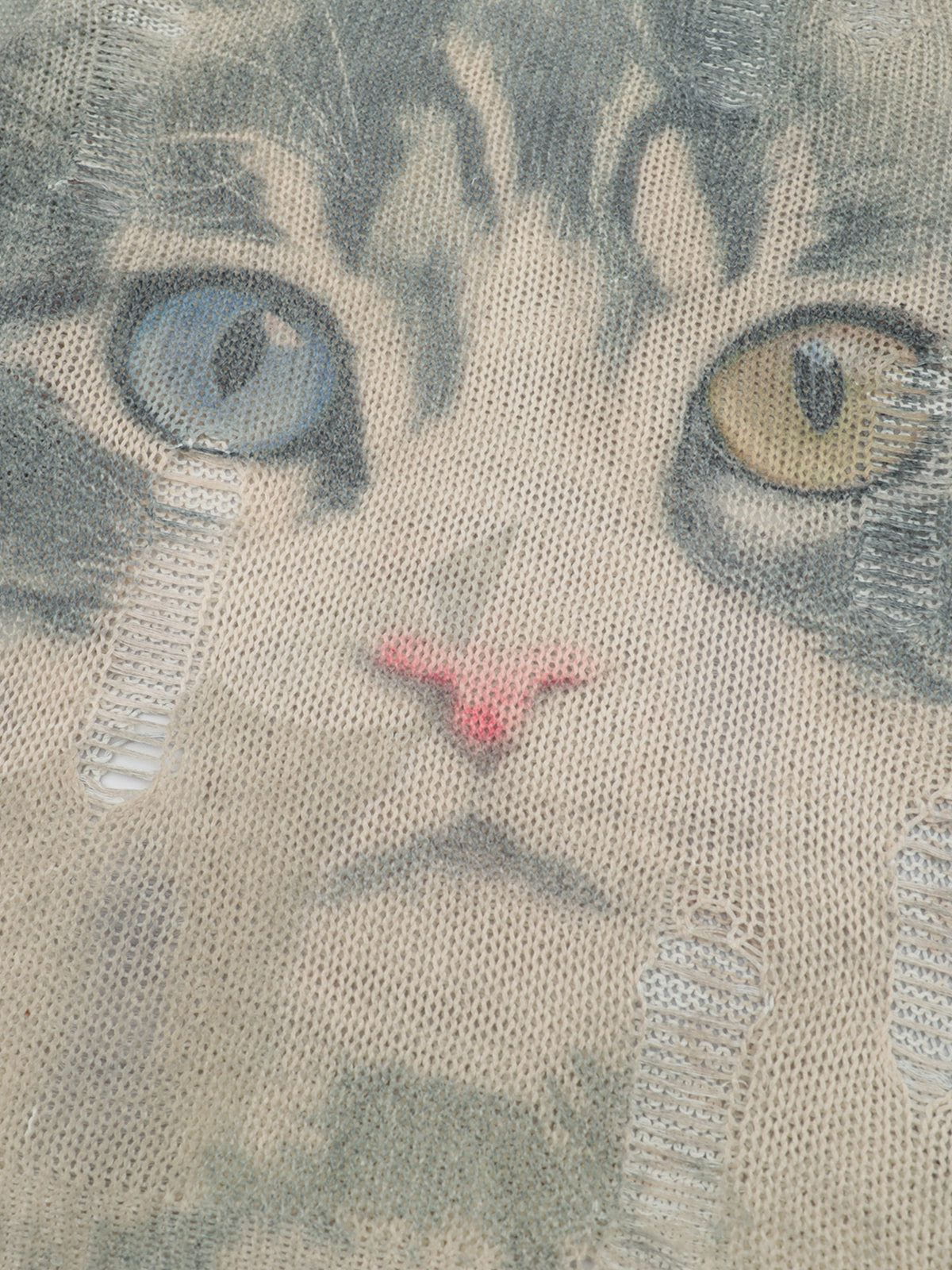 Aelfric Eden Heterochromia Eye Cat Graphic Sweater