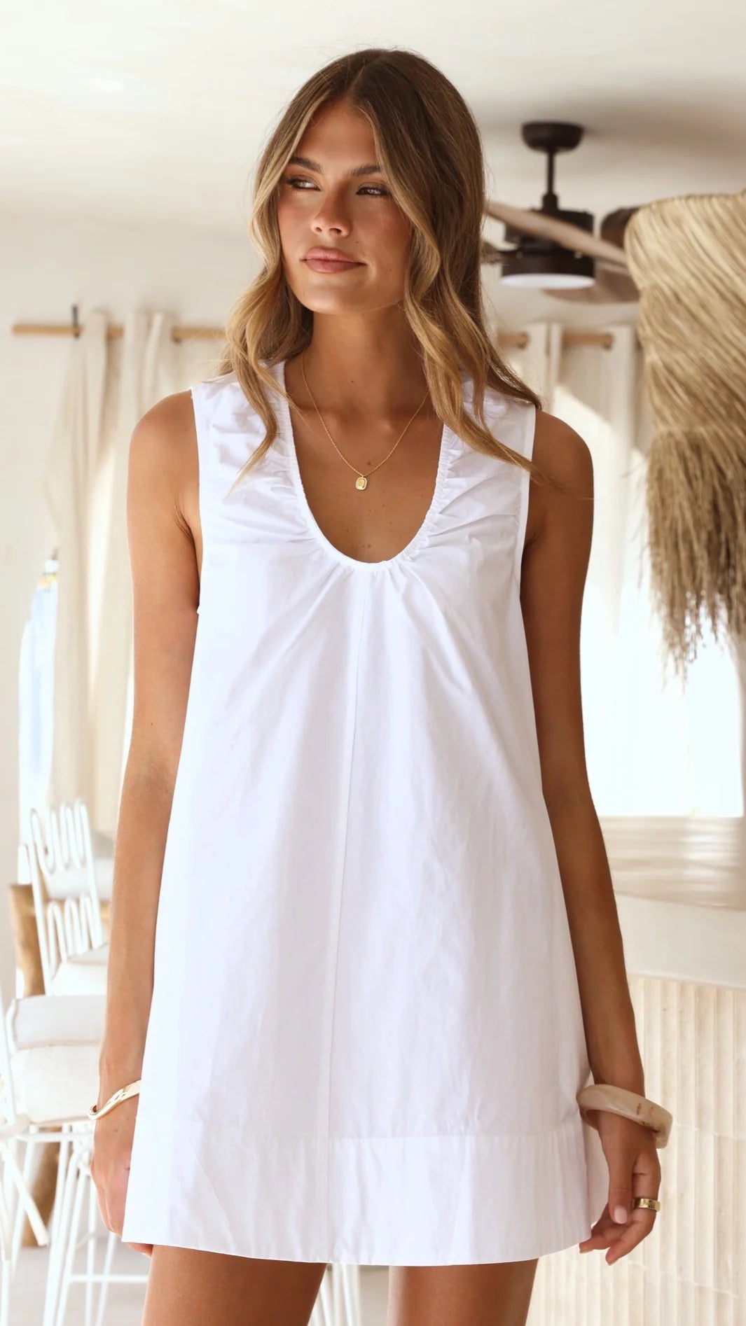 Vika Mini Dress - White