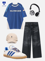 Aelfric Eden Embroidery Racing Tee