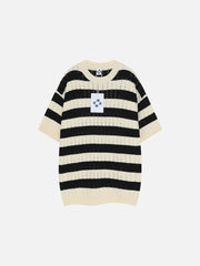 Aelfric Eden Stripe Hollow Out Tee