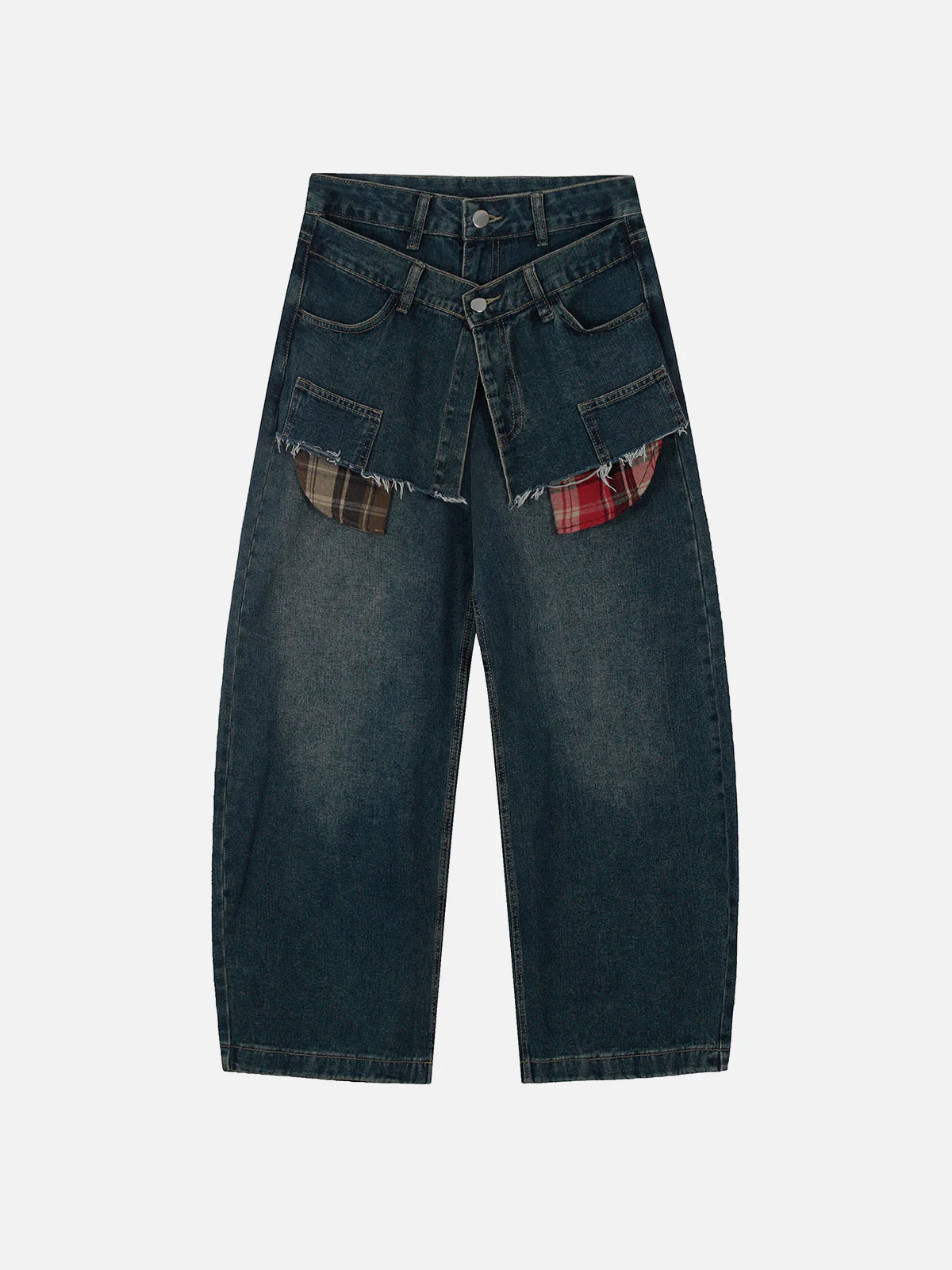 Aelfric Eden Double Waist Washed Barrel Jeans