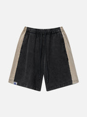 Aelfric Eden Color Blocking Washed Shorts
