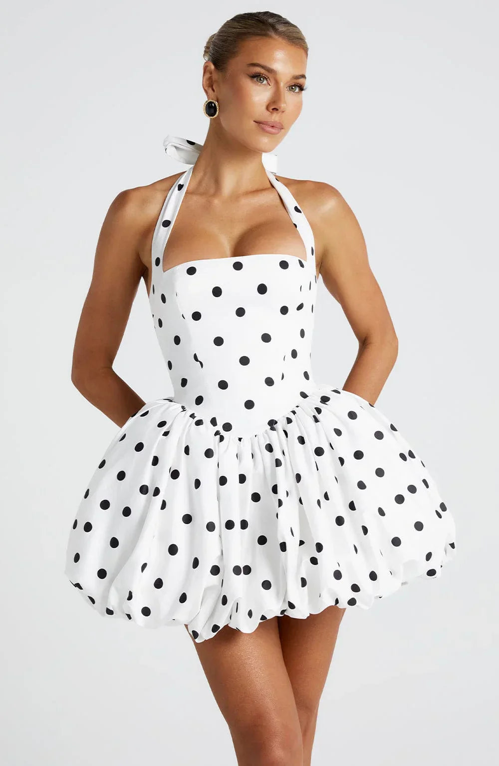 Colette Polka Dot Halter Dress