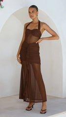 Alani Maxi Dress - Chocolate