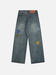 Aelfric Eden Flower Embroidery Jeans