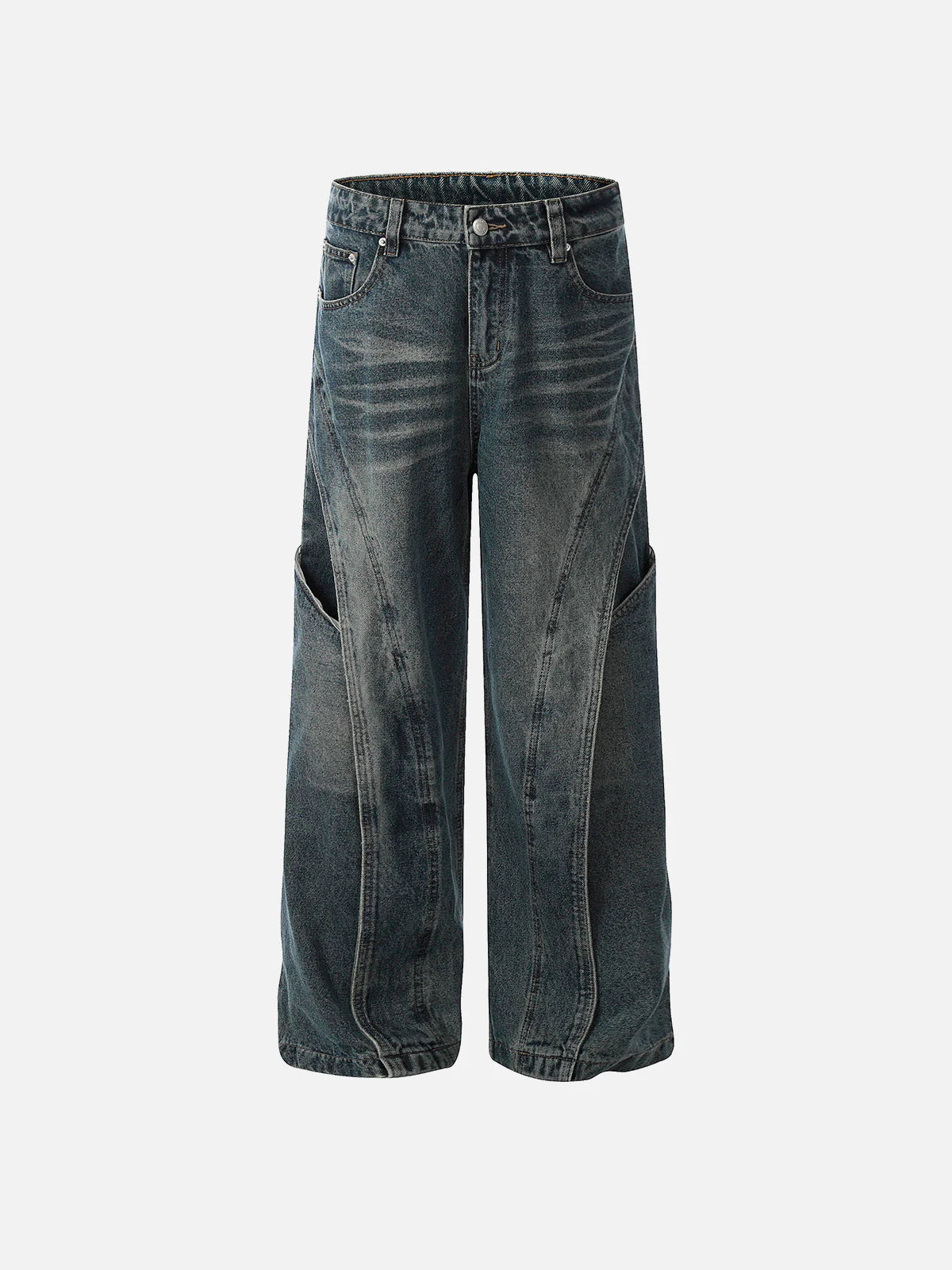 Aelfric Eden Deconstructive Washed Loose Jeans