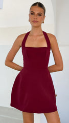 Mady Mini Dress - Wine