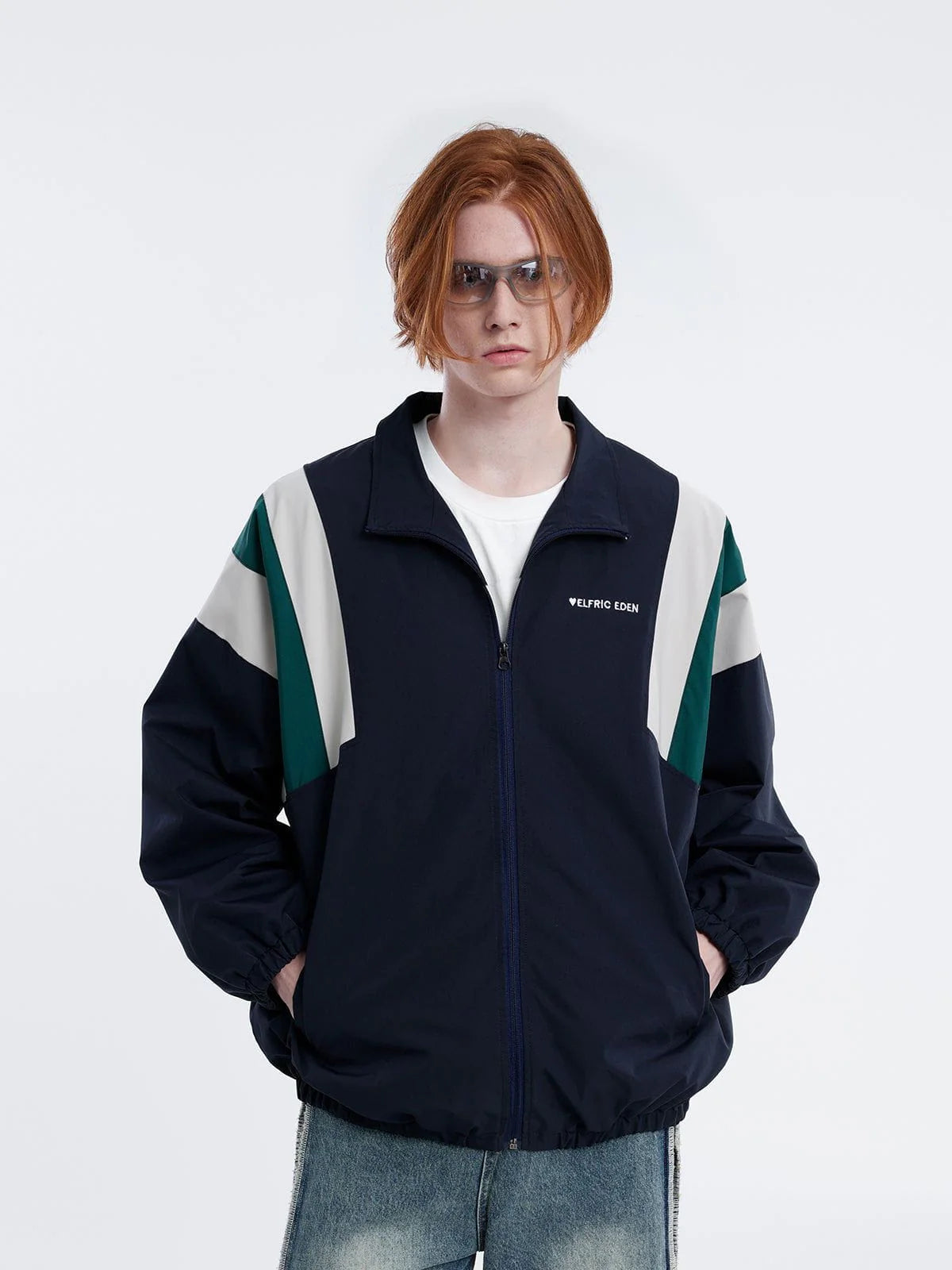 Aelfric Eden Embroidery Stripe Patchwork Jacket