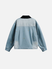 Aelfric Eden Splash-Ink Denim Jacket