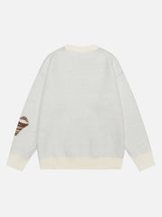 Aelfric Eden Fringe Distressed Butterfly Sweater
