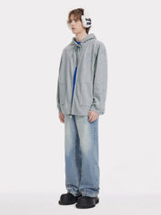 Aelfric Eden Embroidery Rabbit Ears Zip Up Hoodie