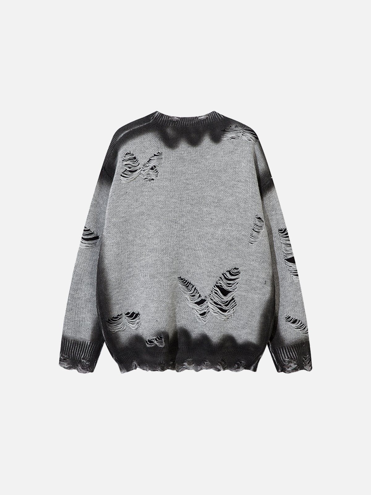 Aelfric Eden Butterfly Distressed Washed Sweater