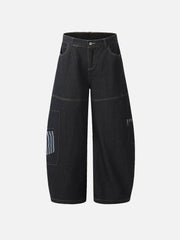 Aelfric Eden Multi Pocket Loose Barrel Jeans