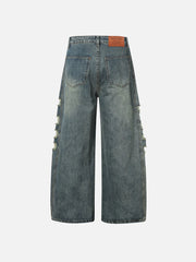 Aelfric Eden Washed Distressed Loose Jeans