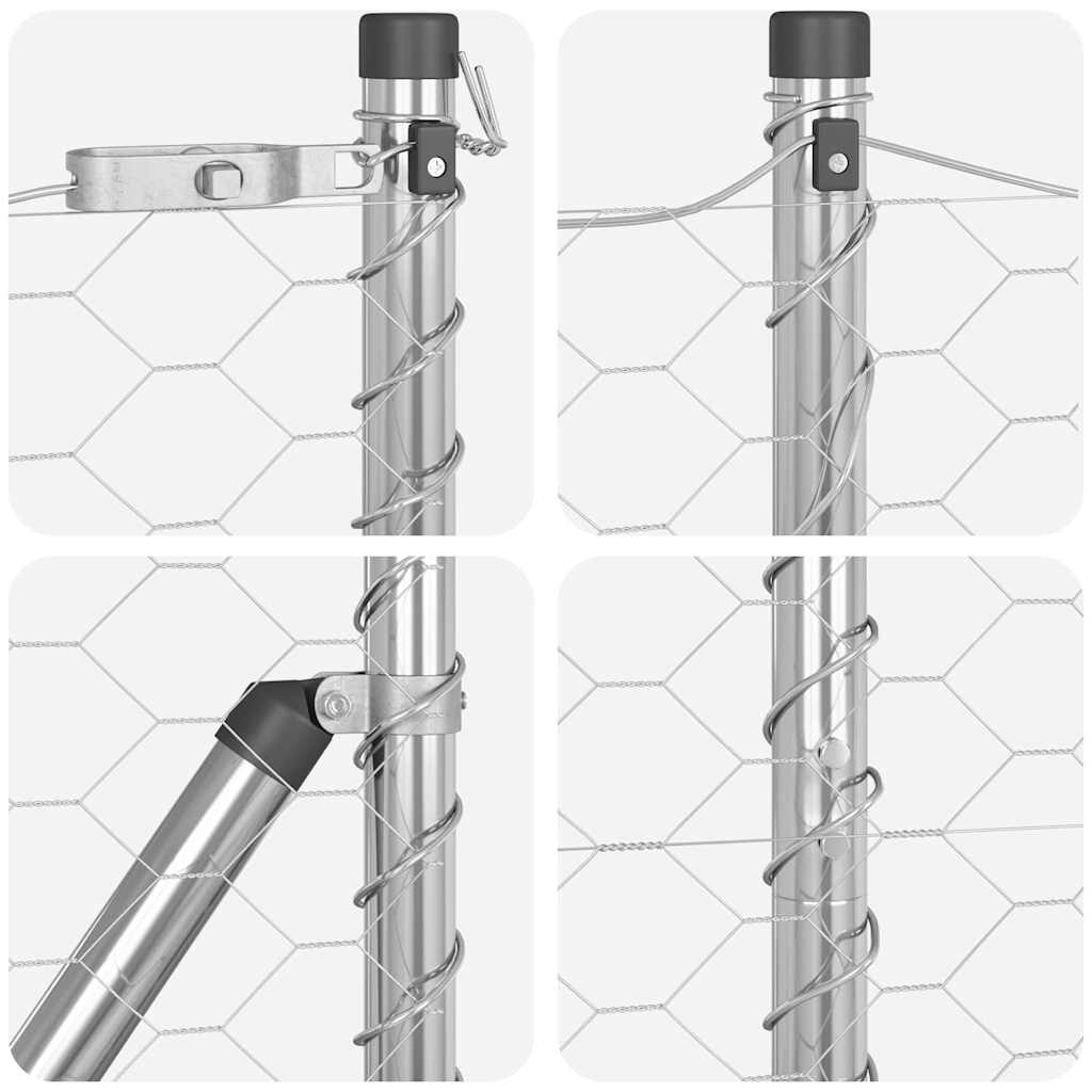 Hexagon Fence 1.4x50 m Galvanised Steel