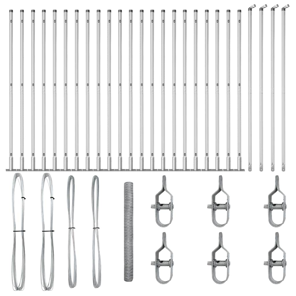Hexagon Fence 1.4x50 m Galvanised Steel