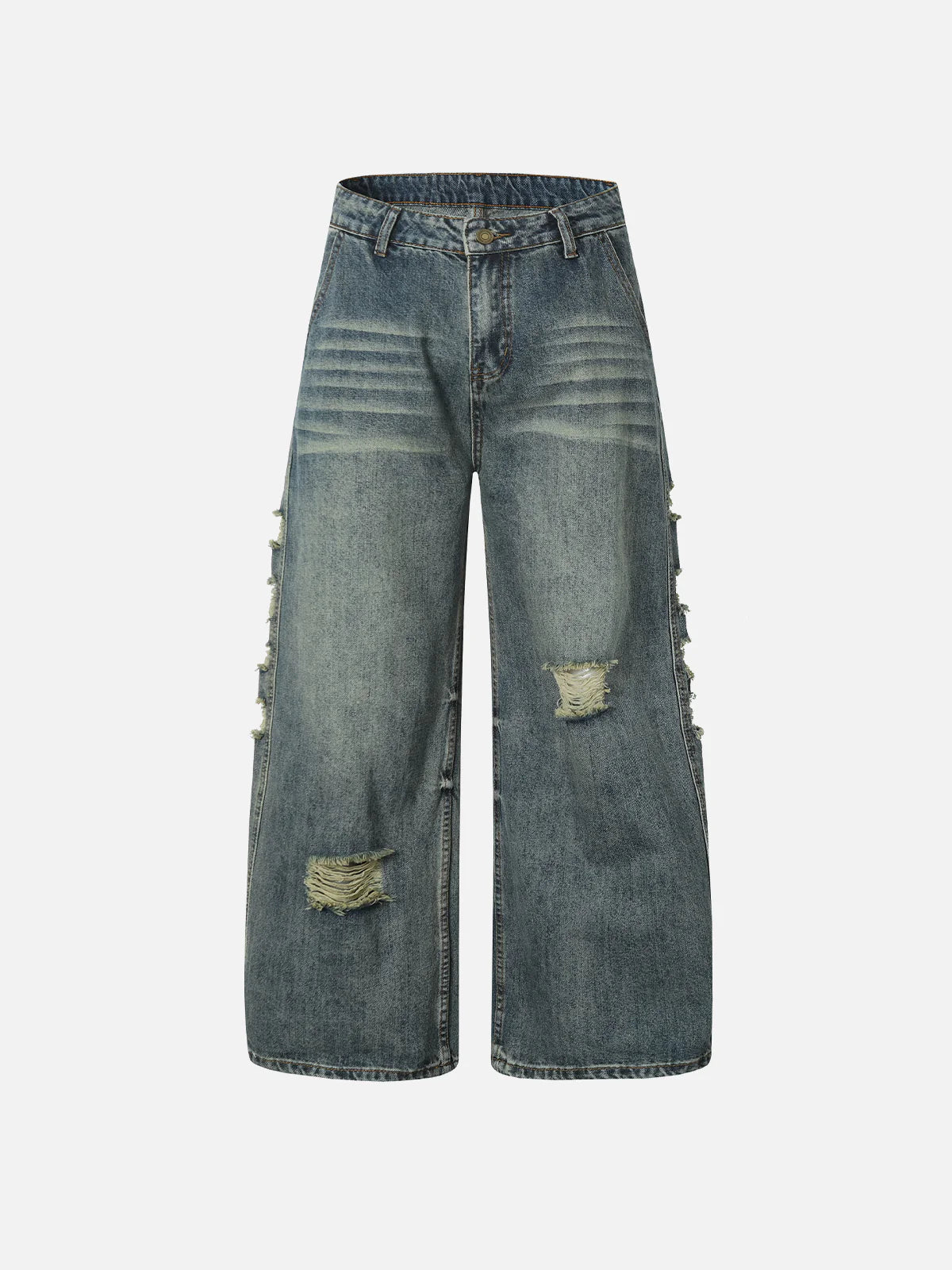 Aelfric Eden Washed Distressed Loose Jeans